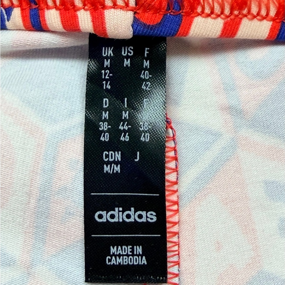 Adidas x FARM Rio Oasis Night Bike Shorts NWT | Women’s M | 9” Inseam - Picture 15 of 16